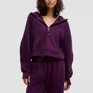 NWT Lululemon Scuba Oversized Half-Zip Hoodie, XS/S, Dramatic Magenta